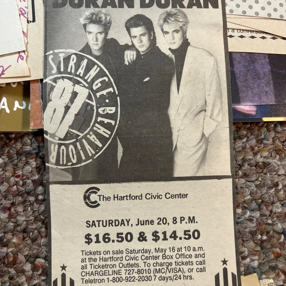 Vintage Duran Duran 1987 "Strange Behaviour Tour" Concert Book - Picture 8 of 11